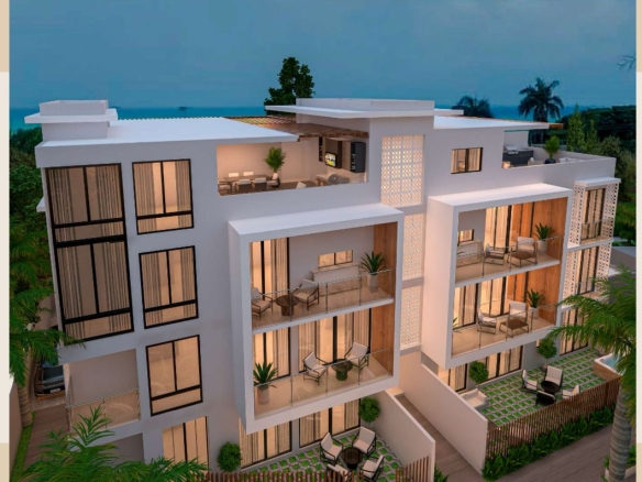 Apartamentos modernos en Puerto Plata con piscina y rooftop