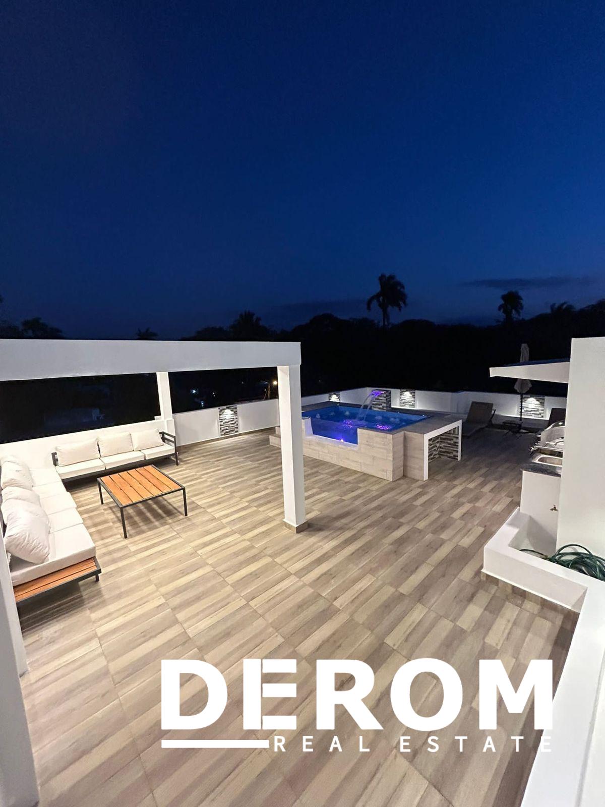 Casa en renta en Puerto Plata con piscina y terrazas